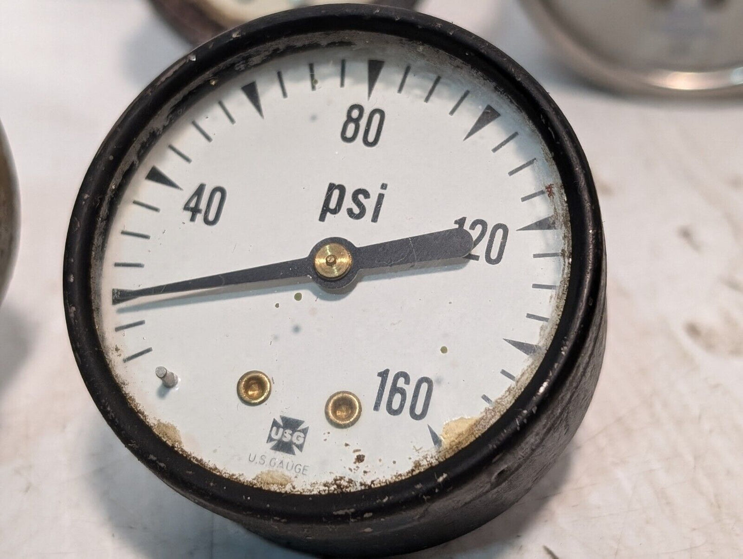 Lot of 11 Pressure Gauges, Assorted Brands and Sizes - Free Shipping