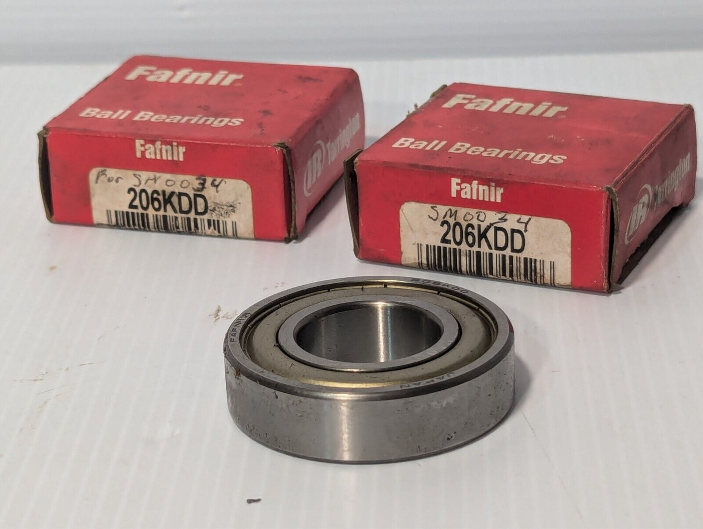 Lot of 2 Fafnir 206KDD Deep Groove Ball Bearing - Free Shipping