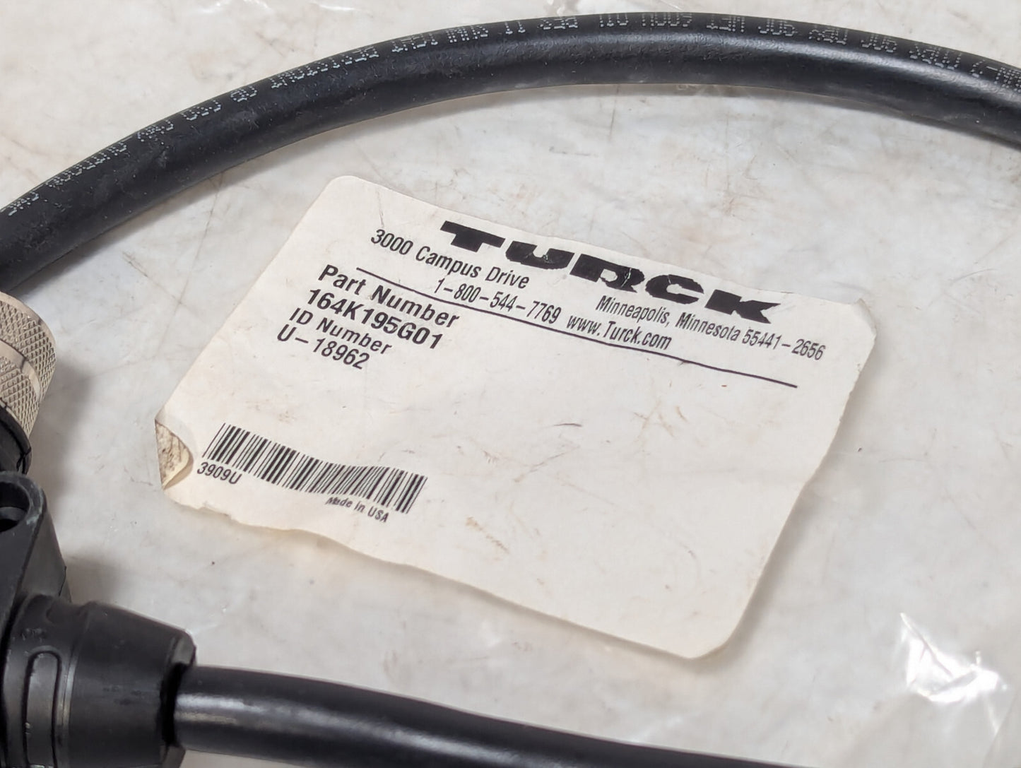 Turck 164K195G01 Cable Assy, U-18962, Full St ConV CRSC PWR T, W265, 2709U