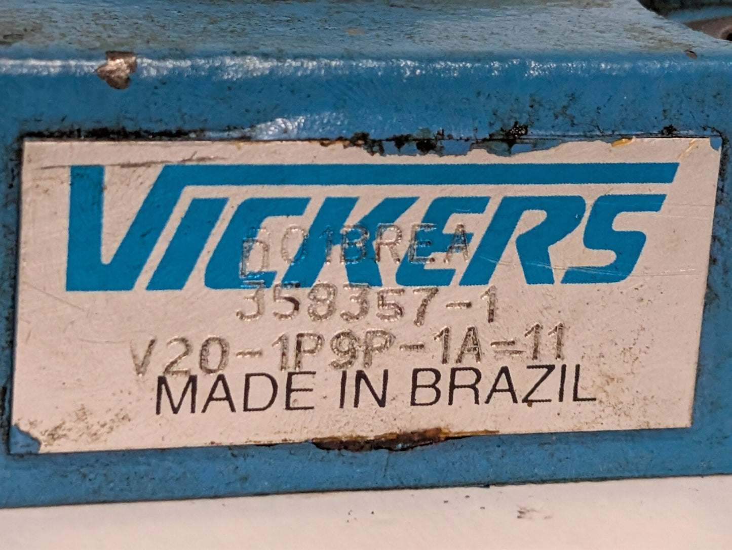 Vickers V20-1P9P-1A11 Vane Pump Assembly NOT GUARANTEED COMPLETE