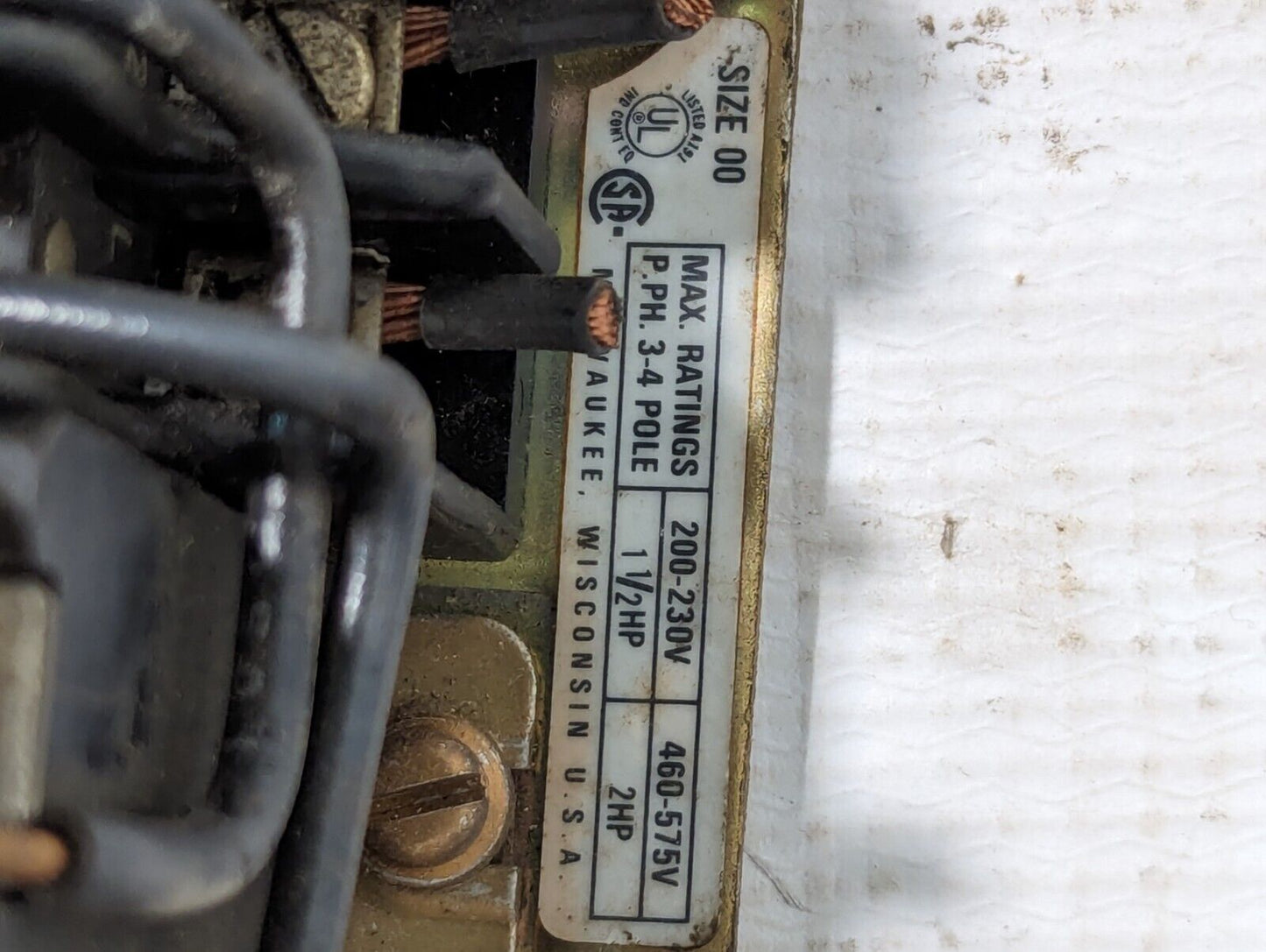 Allen-Bradley 709-TOD103 Motor Starter, 120v Coil, Size 00, Series K