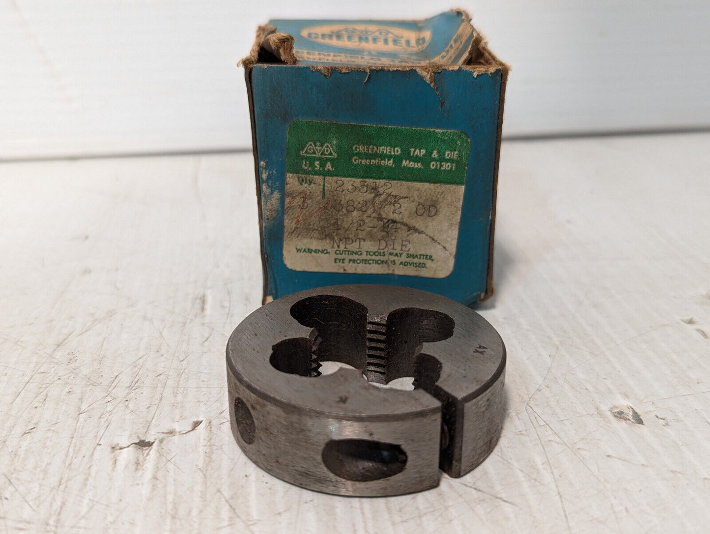 United-Greenfield 23312 NPT Die 1/2-14, TRW Inc. Pipe Threader -Made in USA