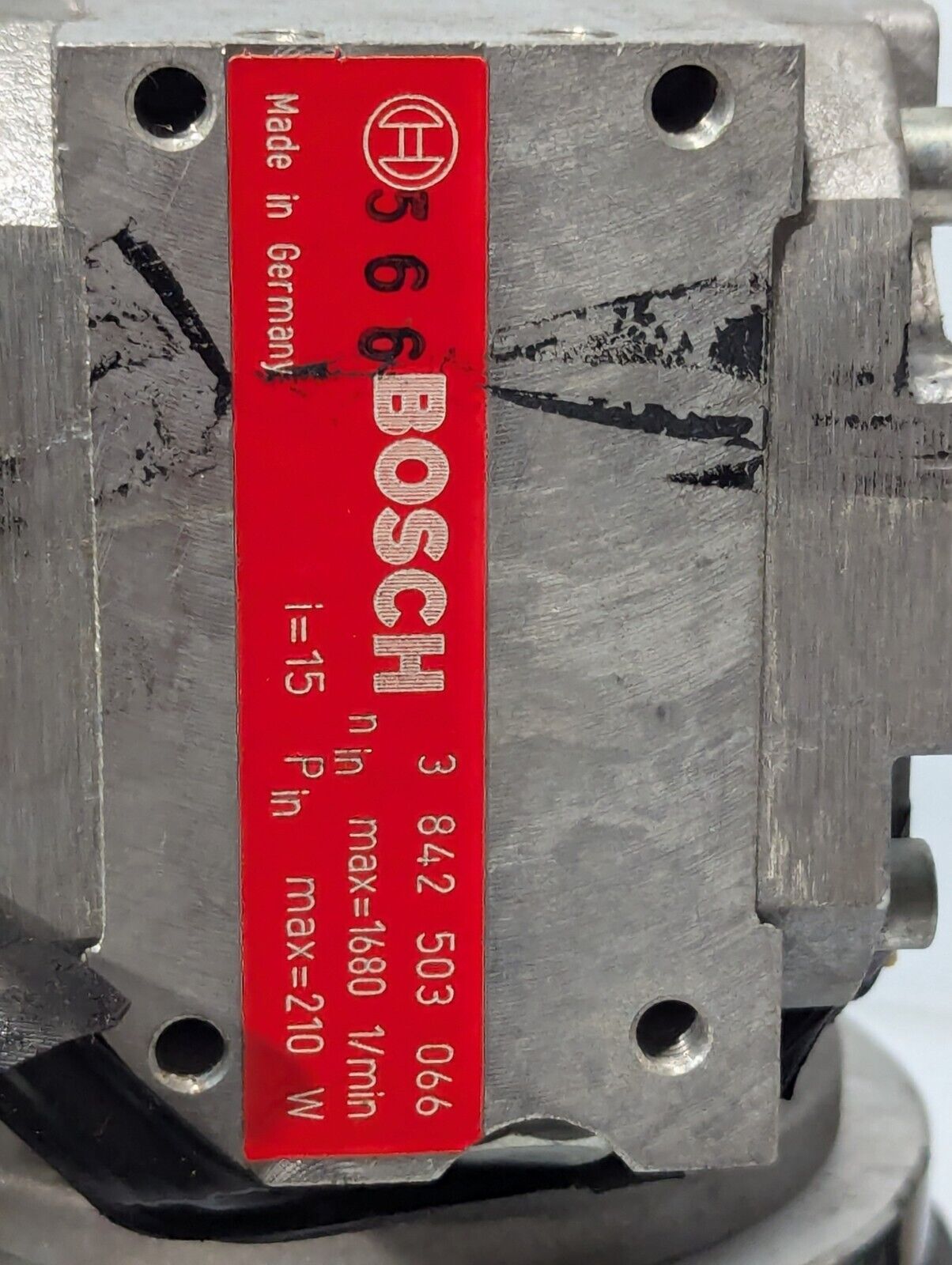 Bodine 42Y6BFPP motor with Bosch 3842503066 gear box for parts or repair