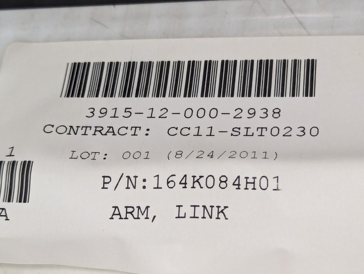 3915-12-000-2938 164K084H Link Arm - Free Shipping