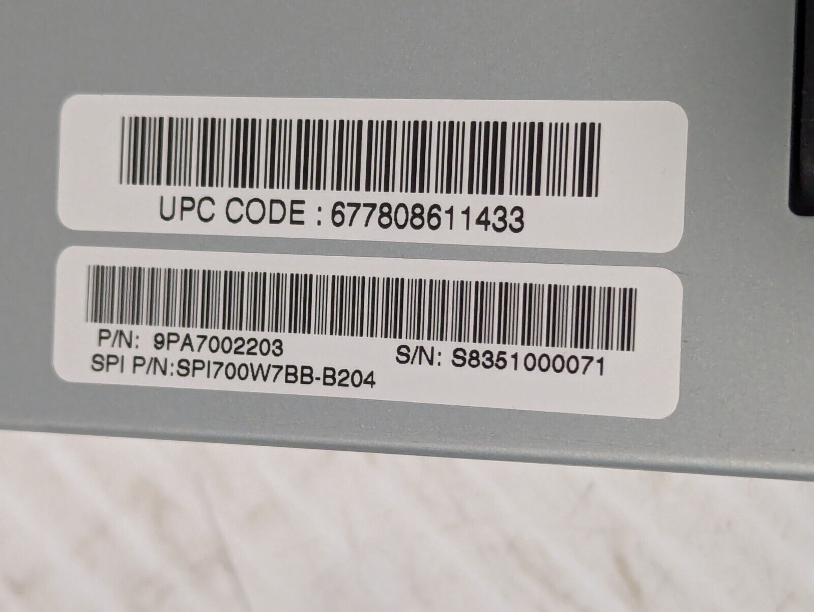 Sparkle Power 700-Watt  Supply Active Factor Correction SPI700W7BB - Free Ship