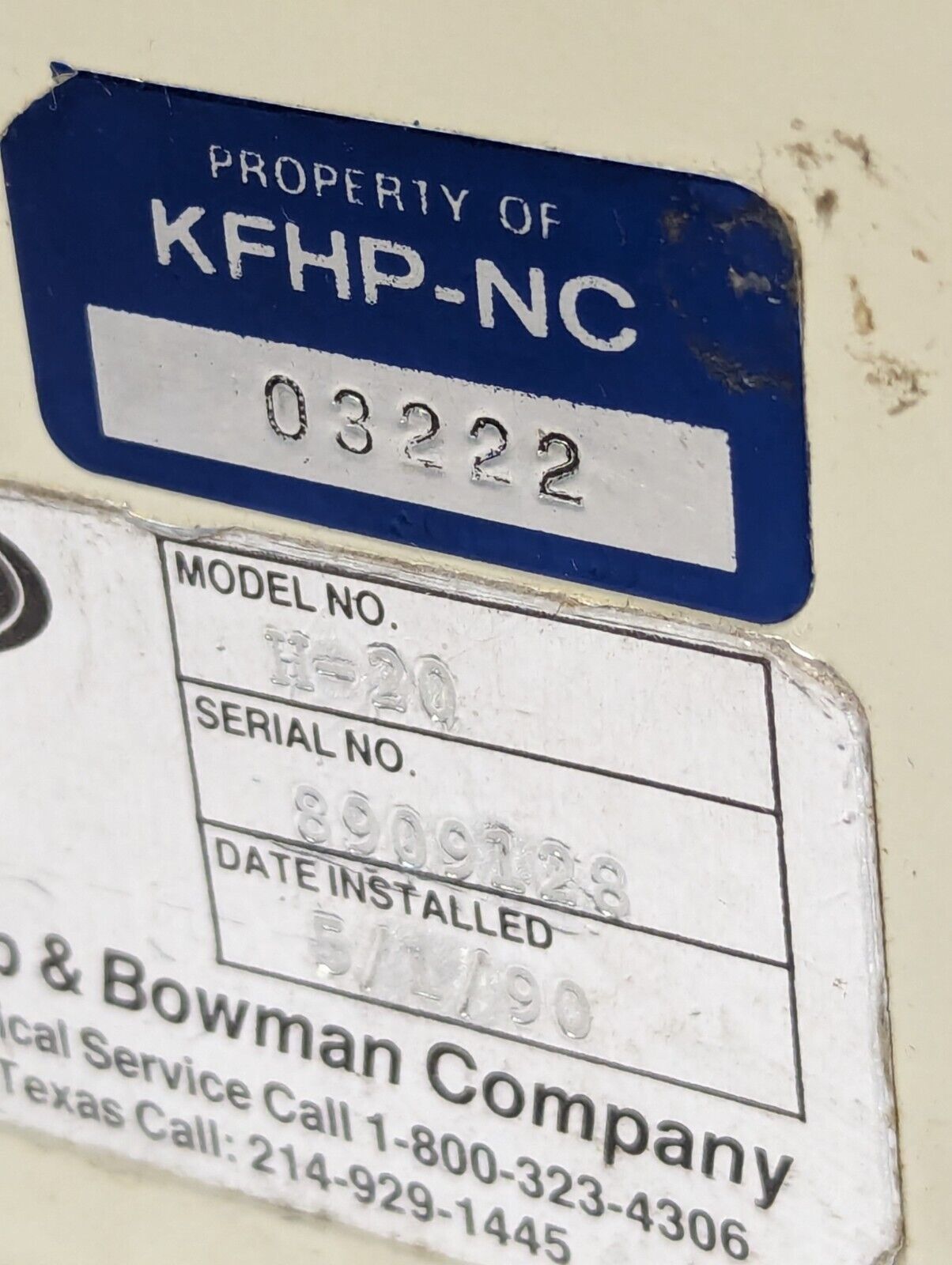 Rupp & Bowman H-20 Silencer Centrifuge - Tested and Not Working - Free Shipping