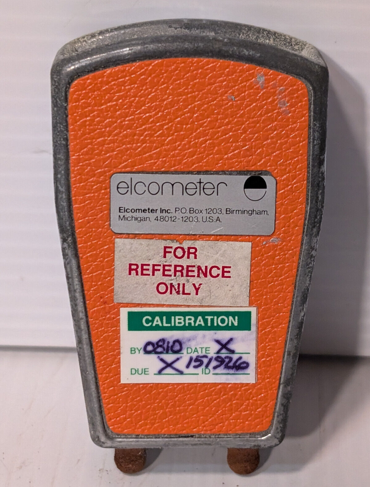 Vintage Elcometer, Inc. thickness gauge in case -Made in USA