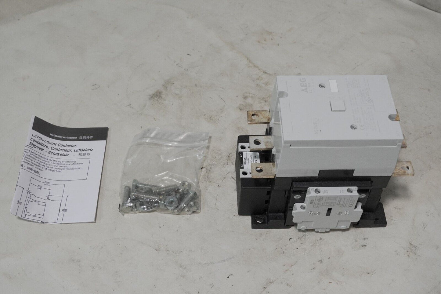 AEG TypLS 75K.11 contactor, 135826, 220-250VAC, 50-60Hz/DC