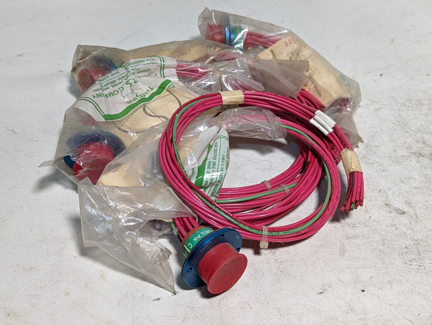 Sine A411-2P03-1816-E2, 16GA THHN red, shell ground, 2 feet, with Sine CA4011FR