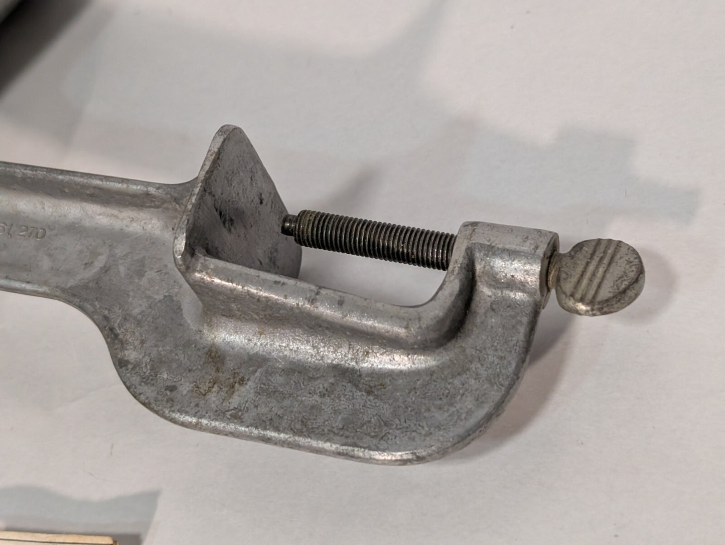 Vintage Kitchen Craft Aluminum Manual Hand Crank Food Processor
