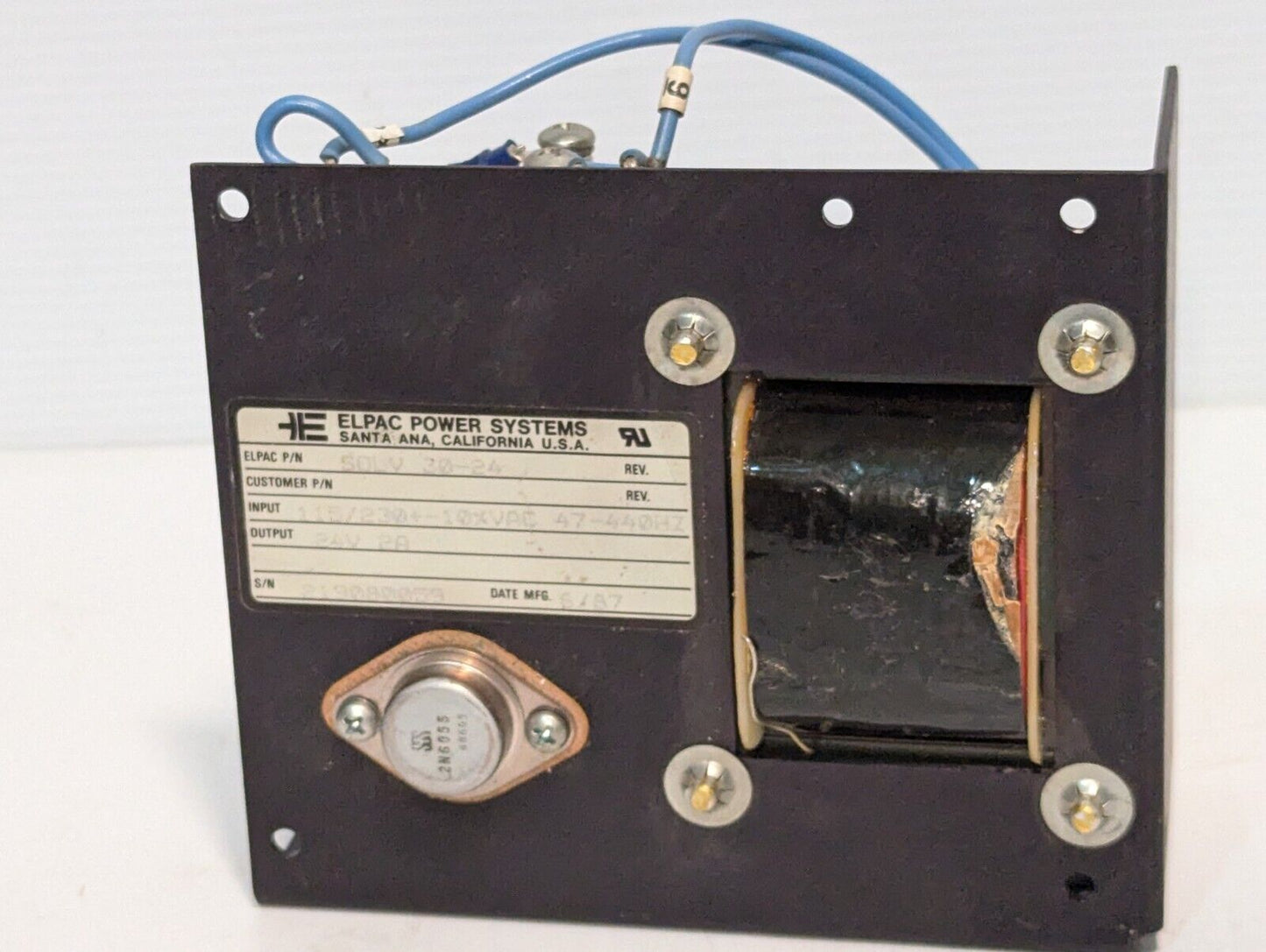 Elpac SOLV 30-24 Power Supply In: 115/230VAC Out: 24VDC 2A-Free Shipping+Returns