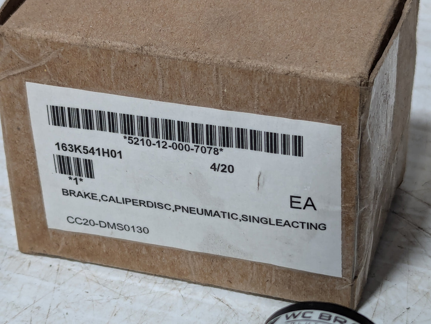 W.C. Branham P38SA Pneumatic, Single Acting, Disc, Brake Calipers, 163K541H01