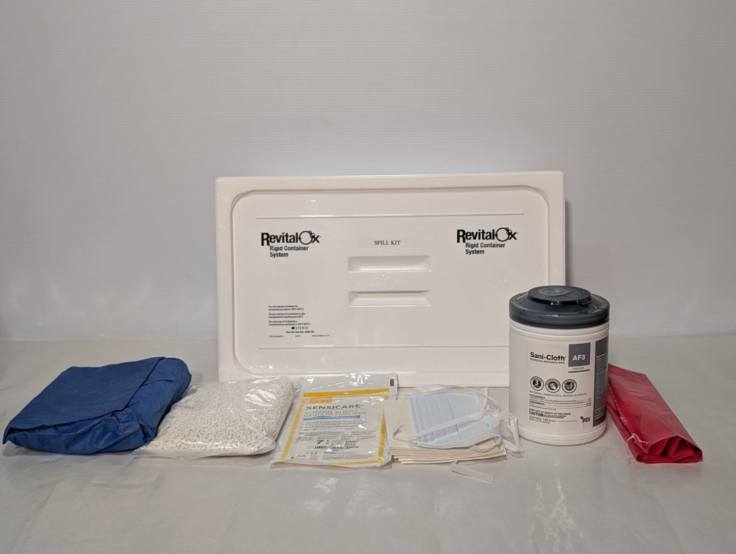 Steris 2D93Q0 Revital-Ox Rigid Container System, w\ Clean-up Kit, 6" x 13" x 21"