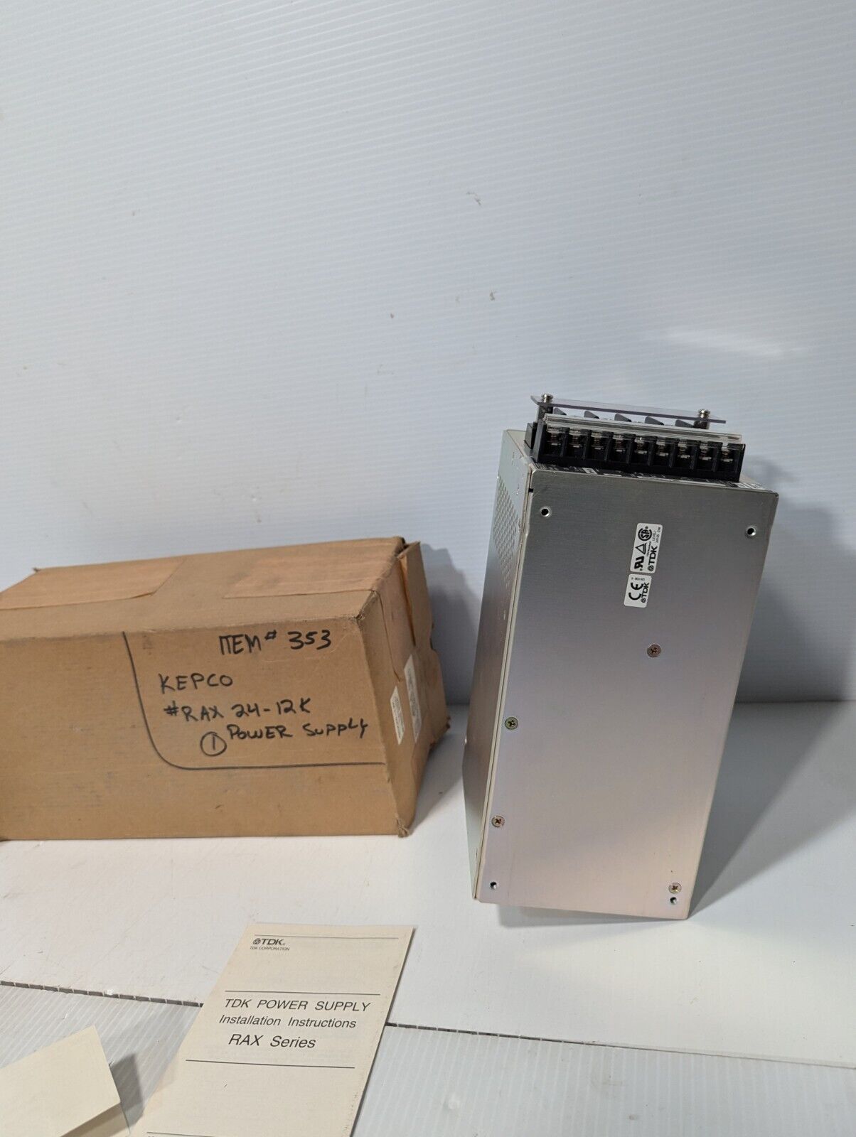 TDK RAX24-12k power supply, 12VDC@12A out, 120/220-240VAC in - Free Shipping
