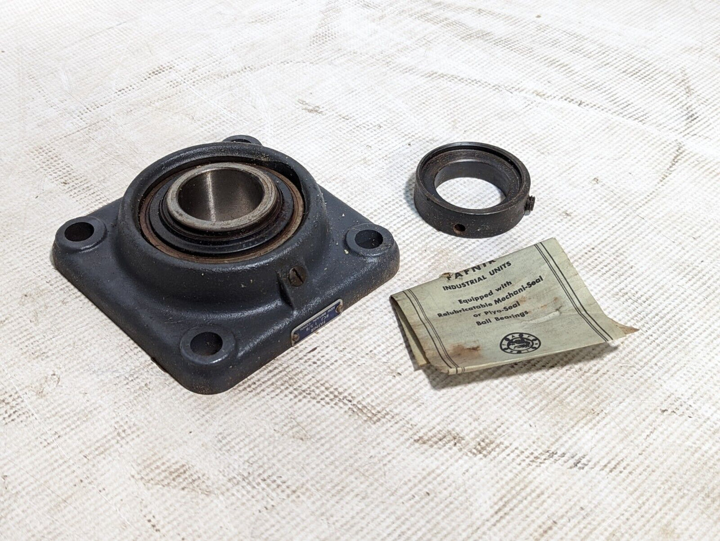 Fafnir RCJ 1-5/8 Flange-Mount Ball Bearing Unit - 1-5/8 in Bore, 4-Bolt Flange
