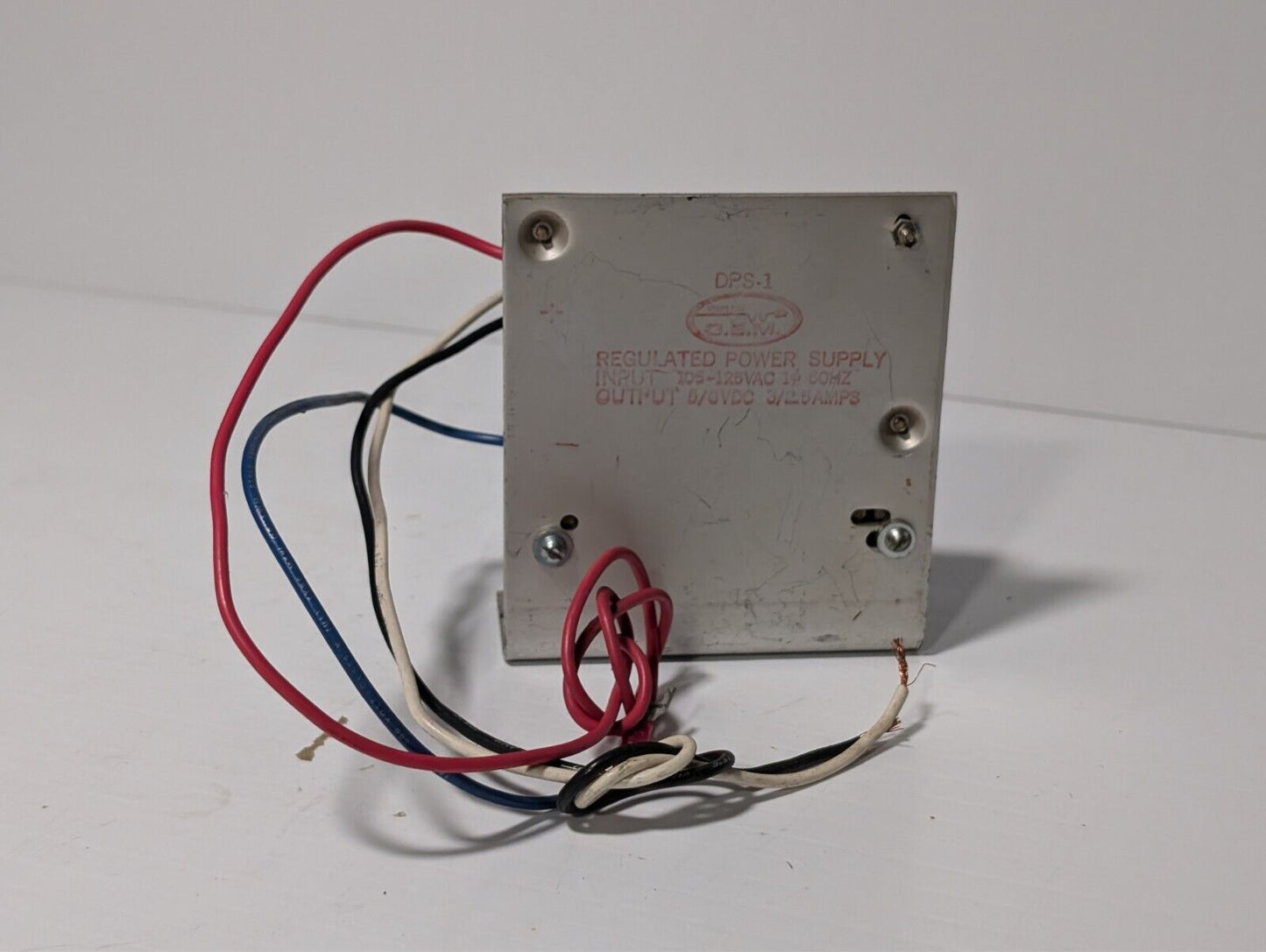 Wanlass DPS-1 regulated power supply, 5/6VDC @3/2.5A out; 105-125VAC, 60Hz, 1 ph