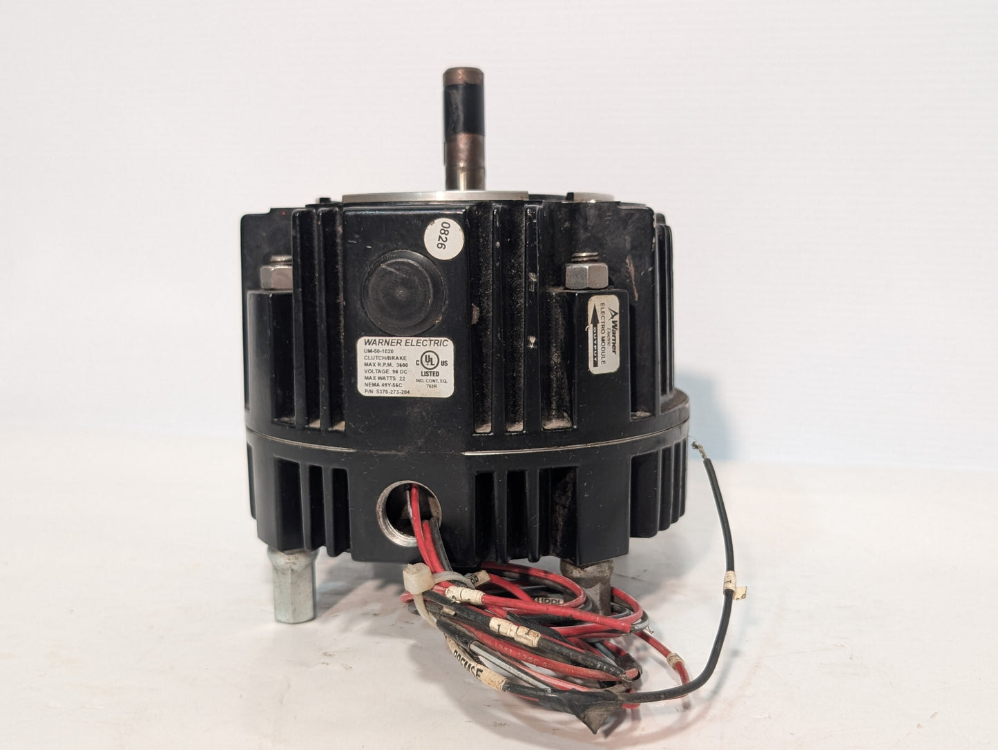 Warner Electric 5370-273-204, UM-50-1020 Clutch, Brake 90VDC, 3600RPM Max, 22W
