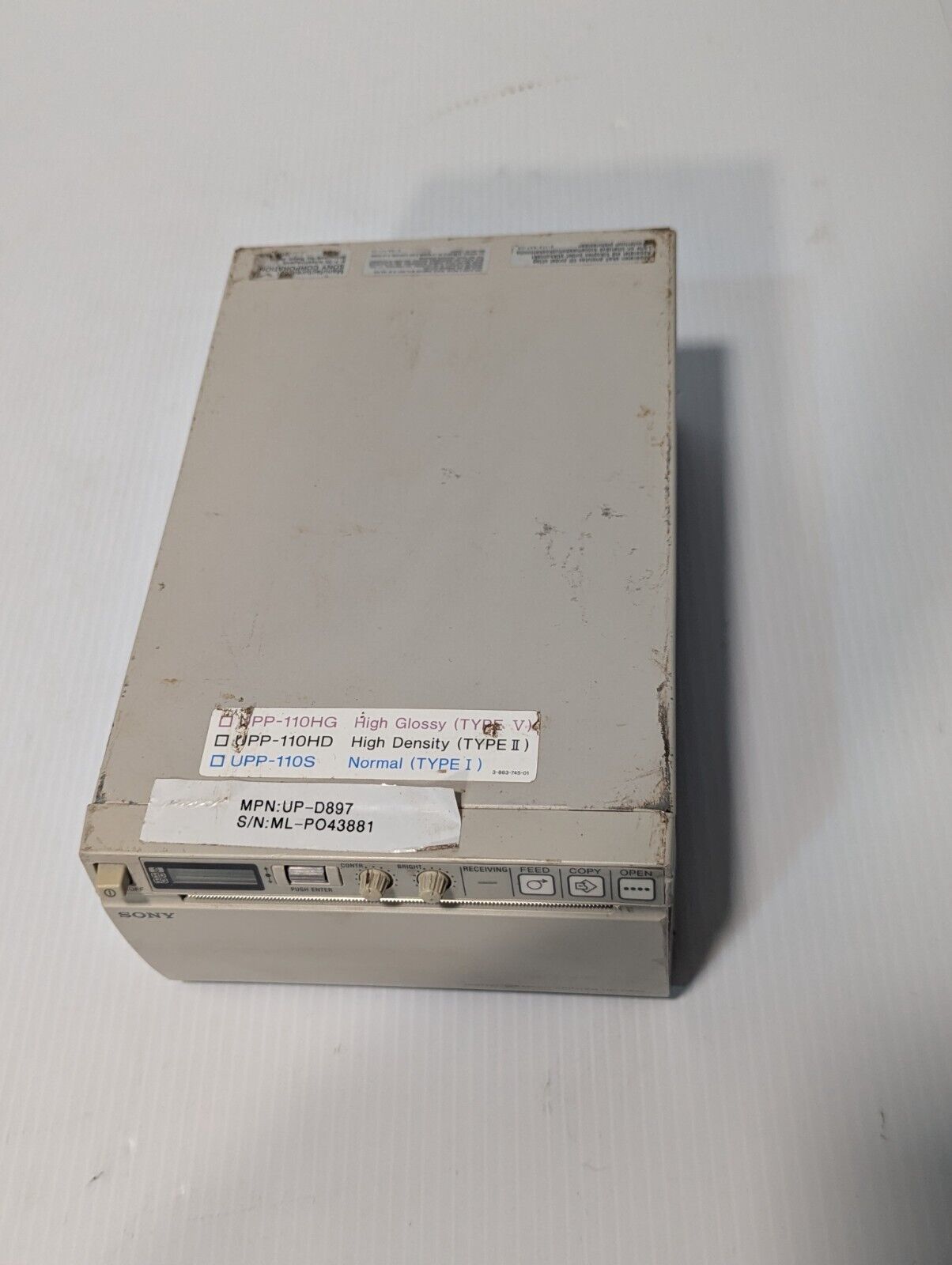 Sony UP-D897 Digital Graphic Ultrasound Printer - Free Shipping