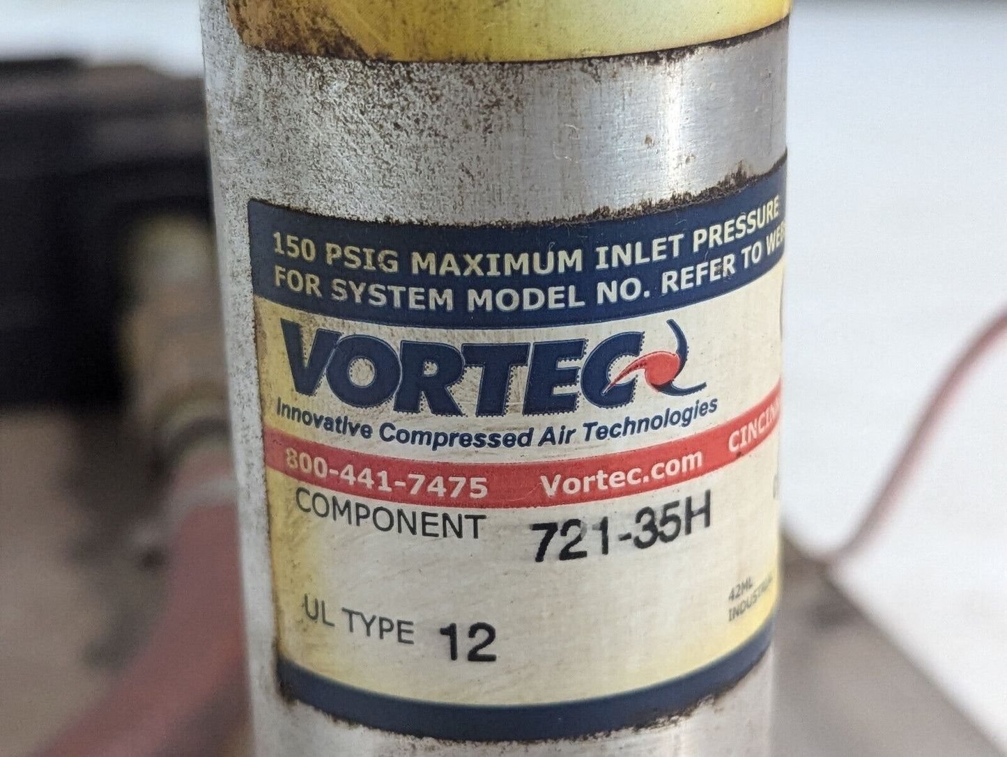 Vortec 721-35H Vortex Cooler Enclosure; Asco Red-Hat Solenoid 302271, Free Ship.