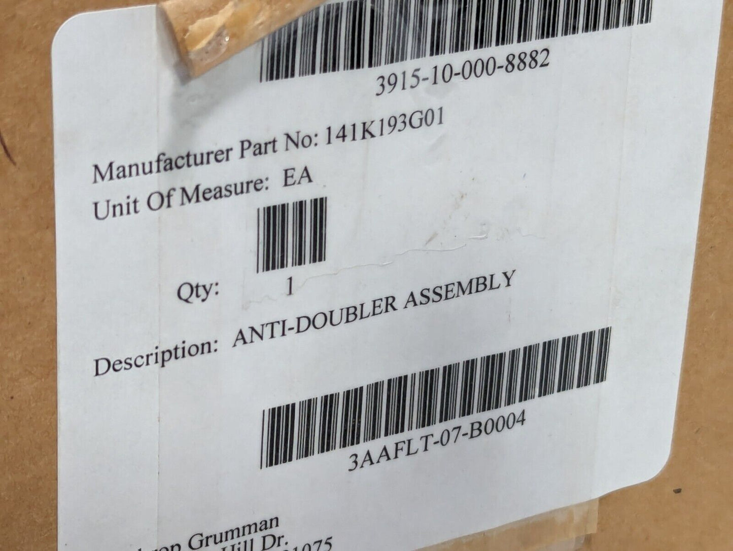 3915-10-000-8882 141K193G01 Anti-Doubler Assembly - Free Shipping