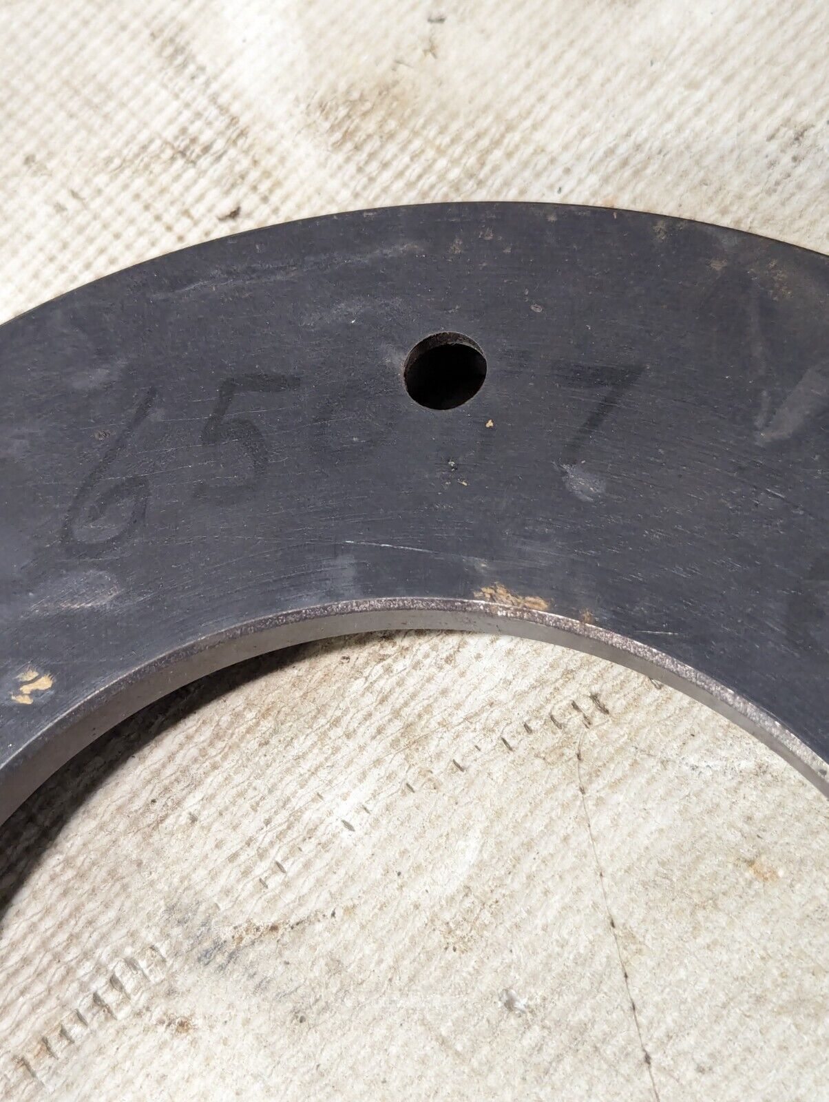 Steel Flange with 4 Bolt Holes, 10" O.D., Underside is Concave -Free Shipping