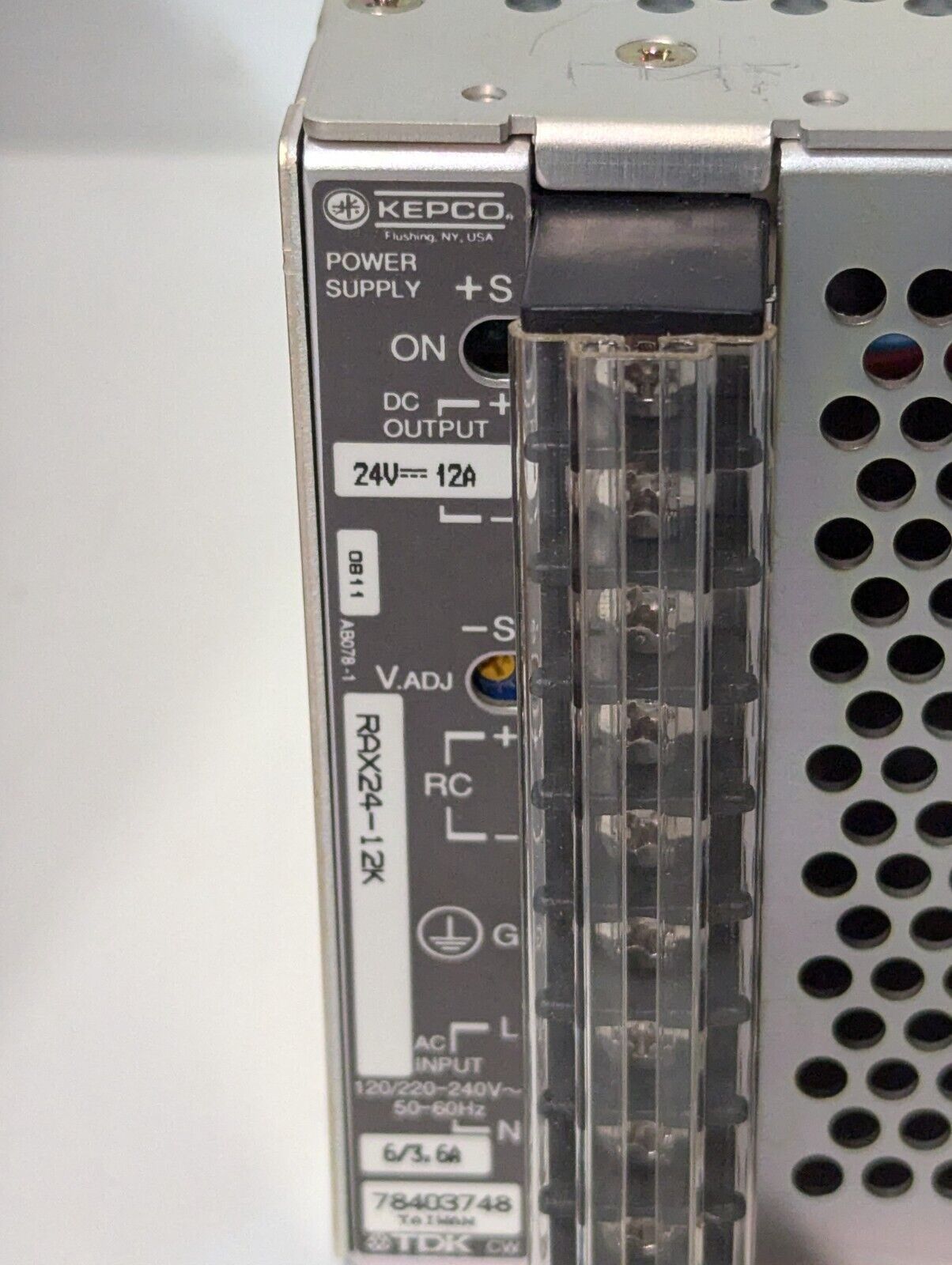 TDK RAX24-12k power supply, 12VDC@12A out, 120/220-240VAC in - Free Shipping