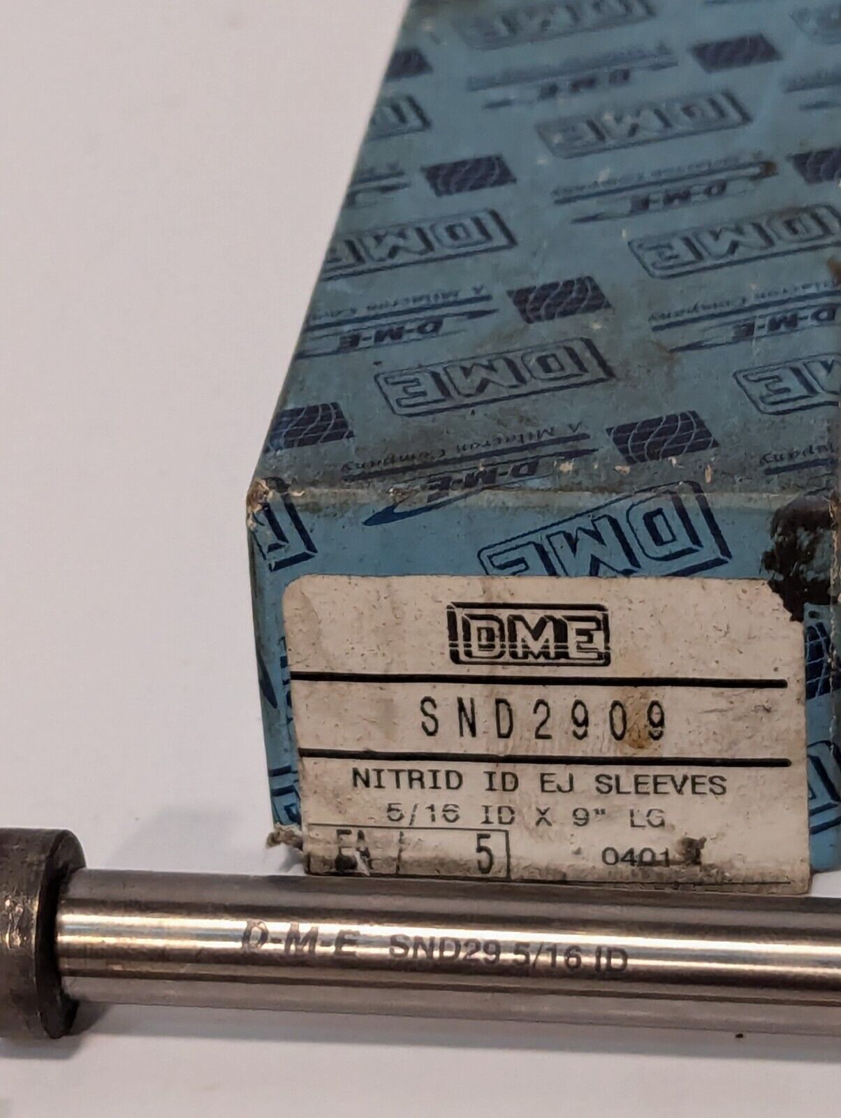 (1) DME SND2909 Nitrid ID Ejector Sleeve 5/16" ID x 9" LG