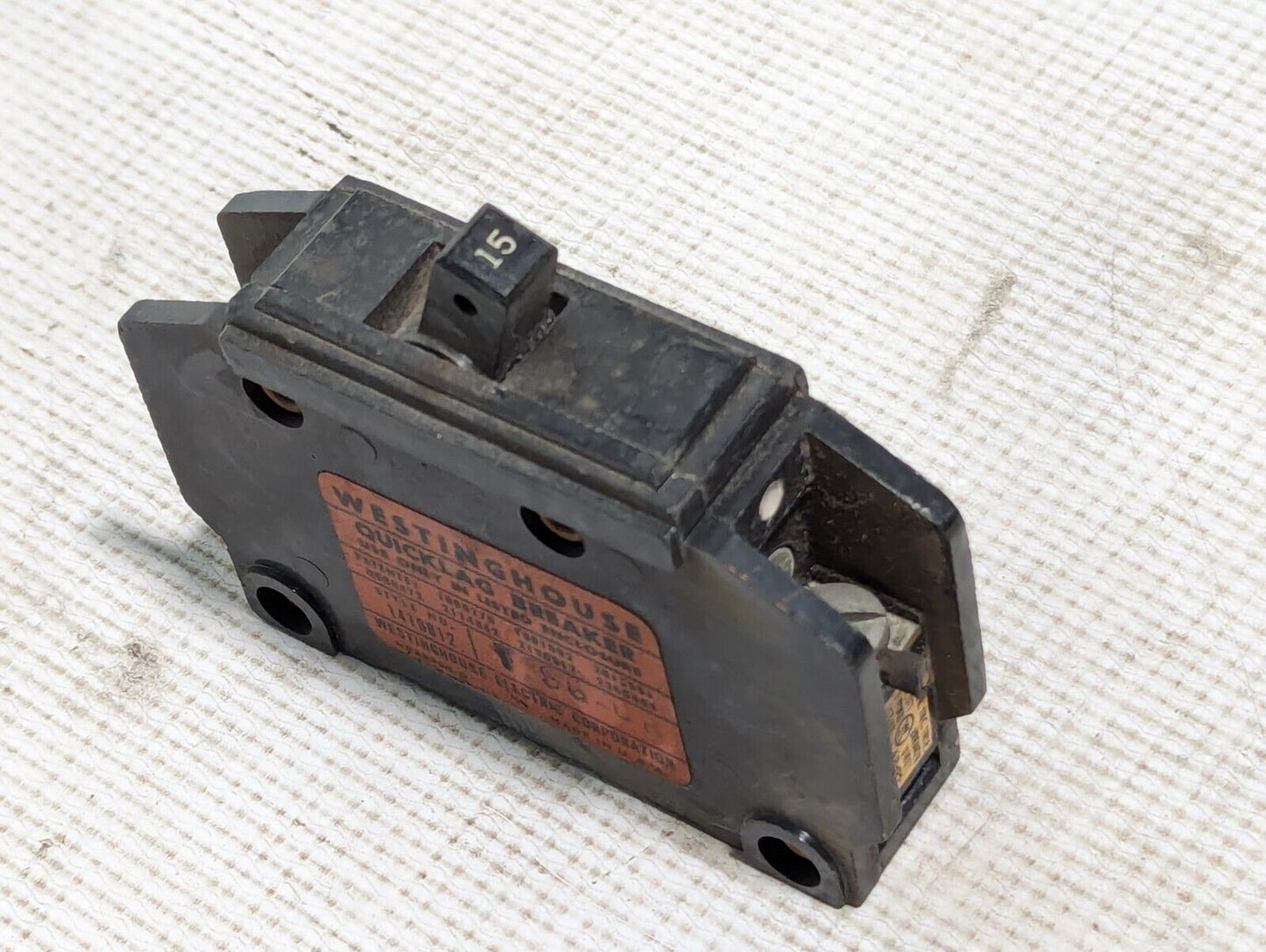 (4) Westinghouse NP28398-D Circuit Breakers, 15 Amp, 120VAC, 1-Pole-Free Ship
