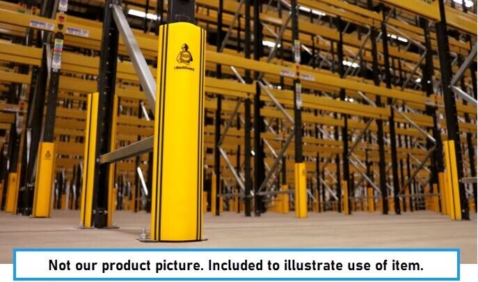 A-SAFE RackGuard, Yellow, 3"W x 3"D x 23-1/2"H (600mm) - Free Shipping