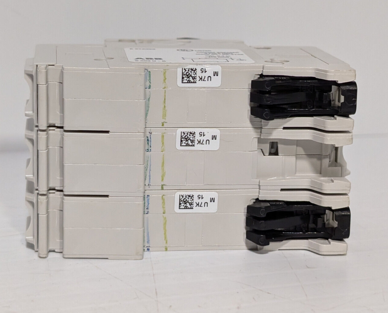 ABB S203U-K15 Circuit Breaker, 3-Pole, 15A, Made in Germany, E212323, 162K859H01