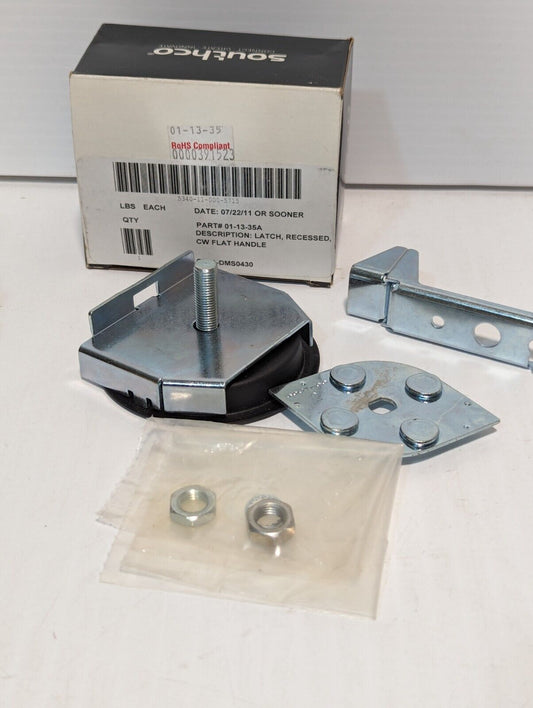 SouthCo 01-13-35A RoHS Compliant Latch Recessed CW Flat Handle - Free Shipping