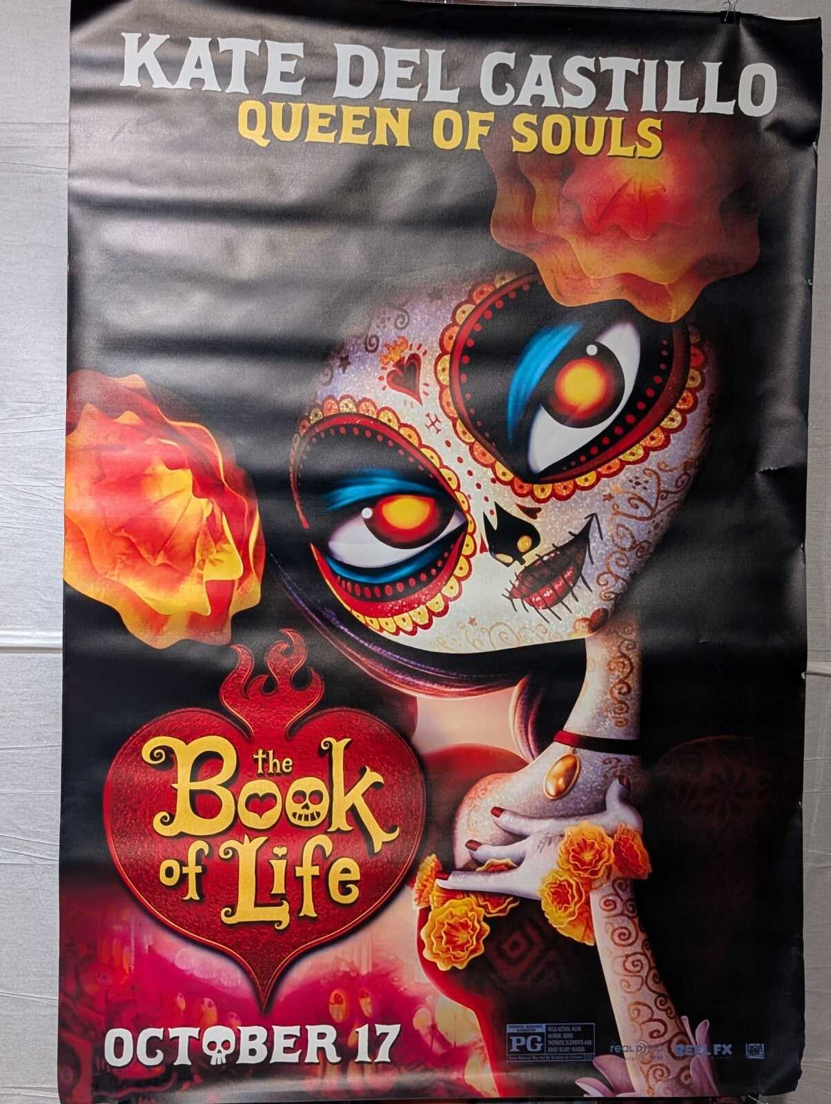 The Book of Life Bus Stop La Muerte Animated Movie Poster Ad Memorabilia