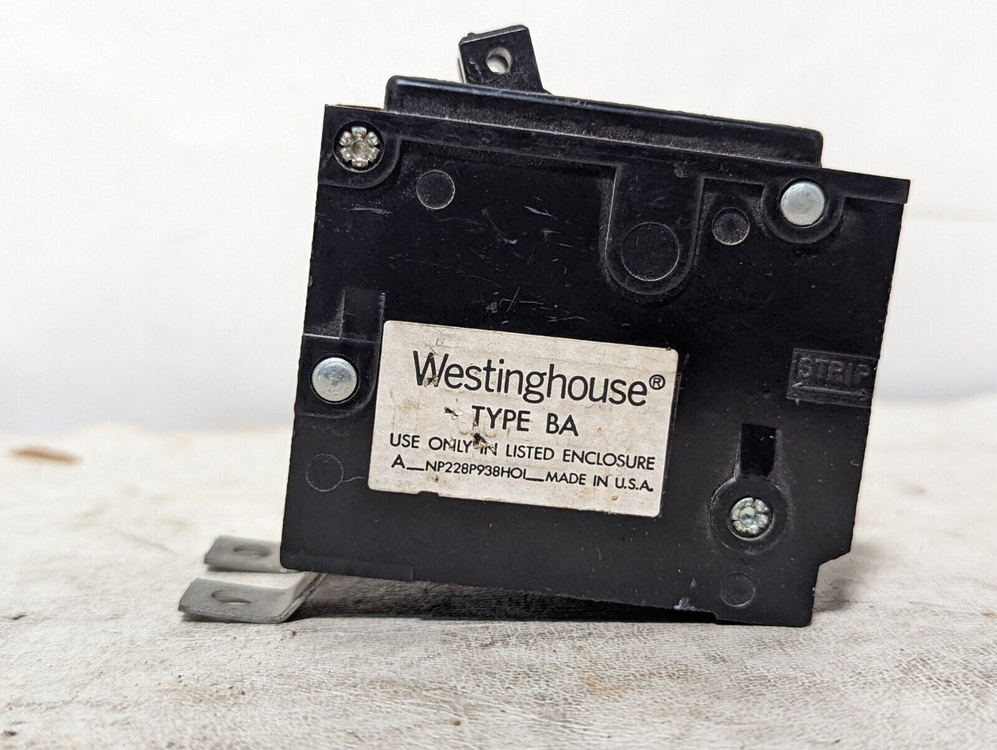 Westinghouse BA240 circuit breaker, 40A, 120/240VAC, 2 poles, no throw connector