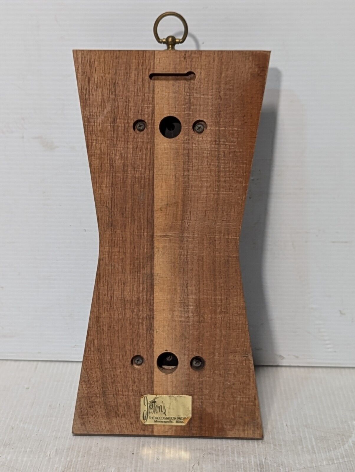Vintage Springfield Thermometer / Barometer mounted on weathered wood- Free Ship