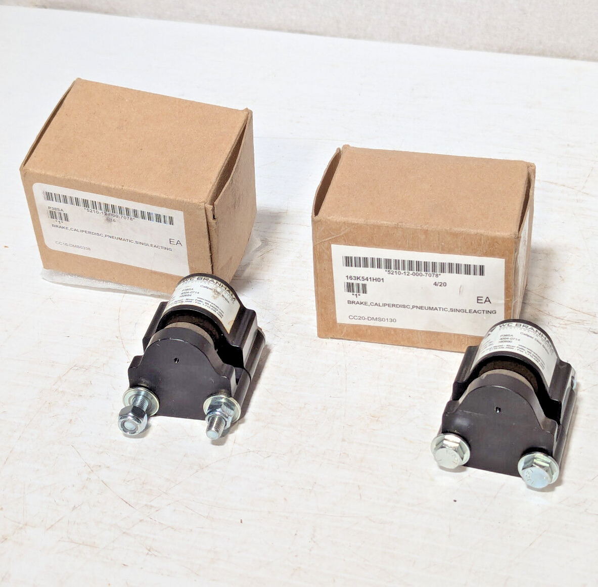 W.C. Branham P38SA Pneumatic, Single Acting, Disc, Brake Calipers, 163K541H01
