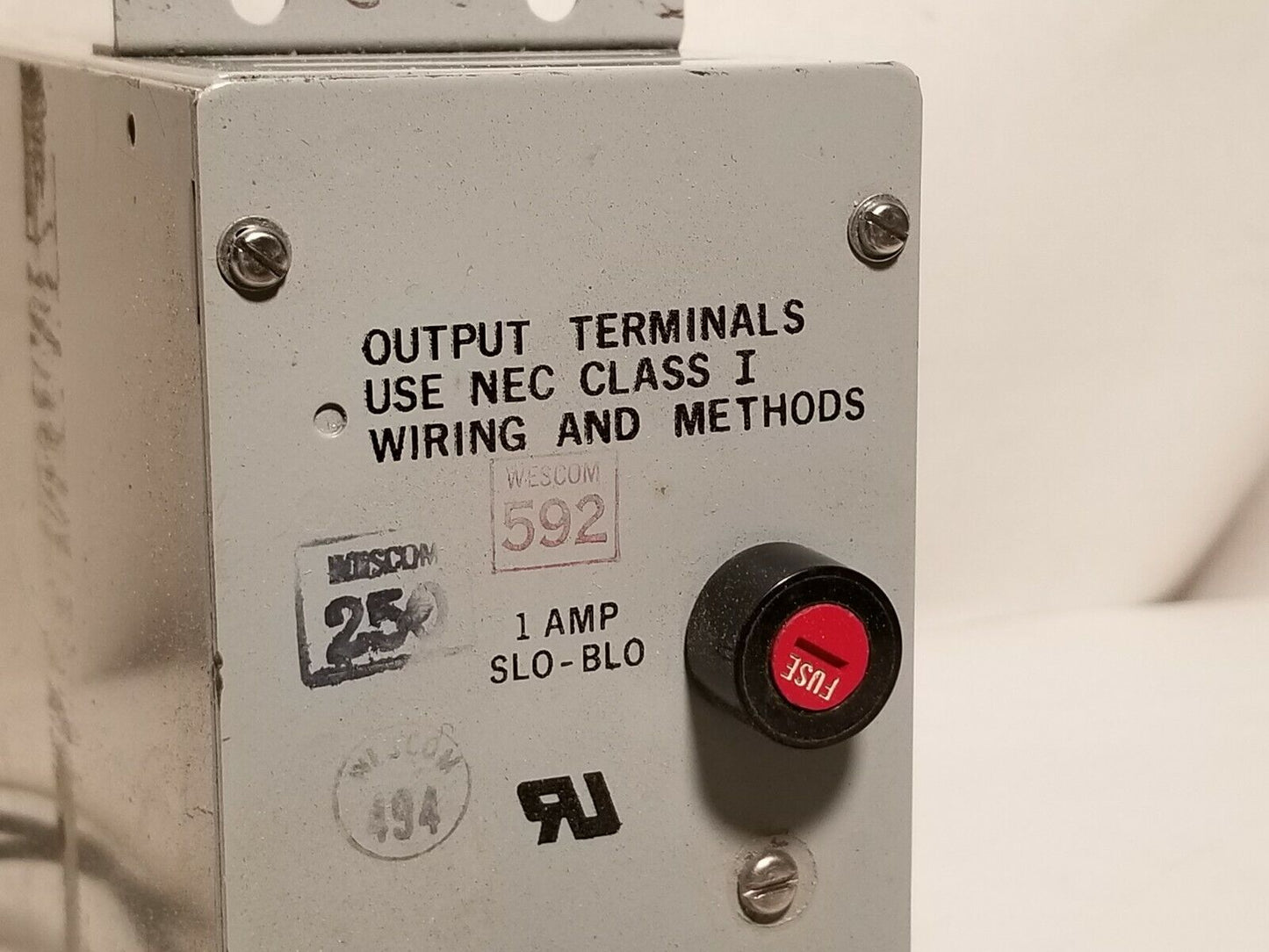Wescom 841-00 24VDC regulated power supply, 1A