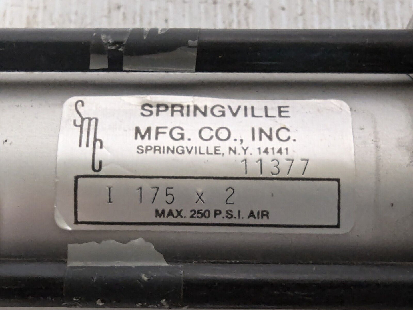 Springville I175x2 Pneumatic Cylinder+Returns