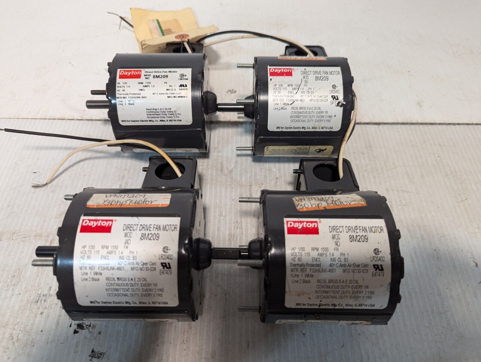 Dayton 8M209 Direct Drive Fan Motor - Free Shipping+Returns