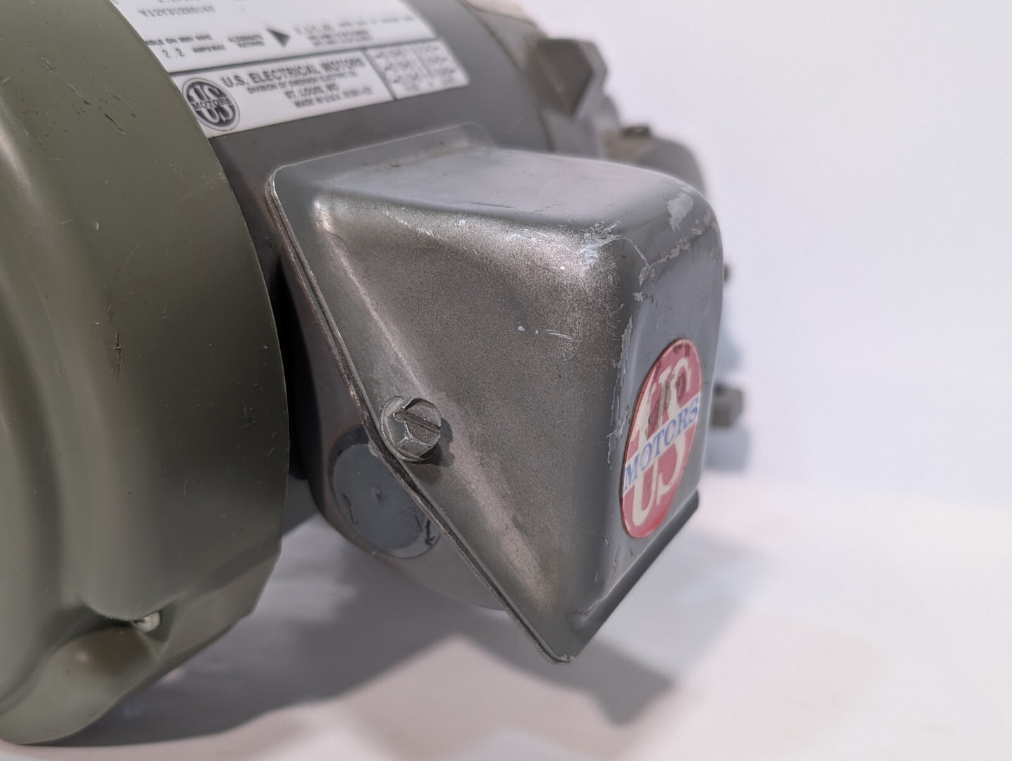 US Motor E180A Gear Motor, Unimount 125, 0.50hp, 1745rpm, SF: 1.35, Frame: 56