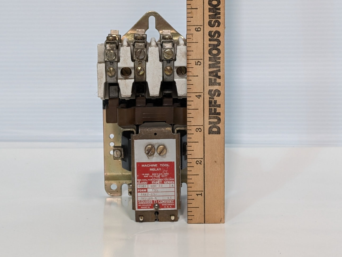 Square D 8501BH031 Machine Tool Relay, Series A, 600vac Max, 15A, Form Y35