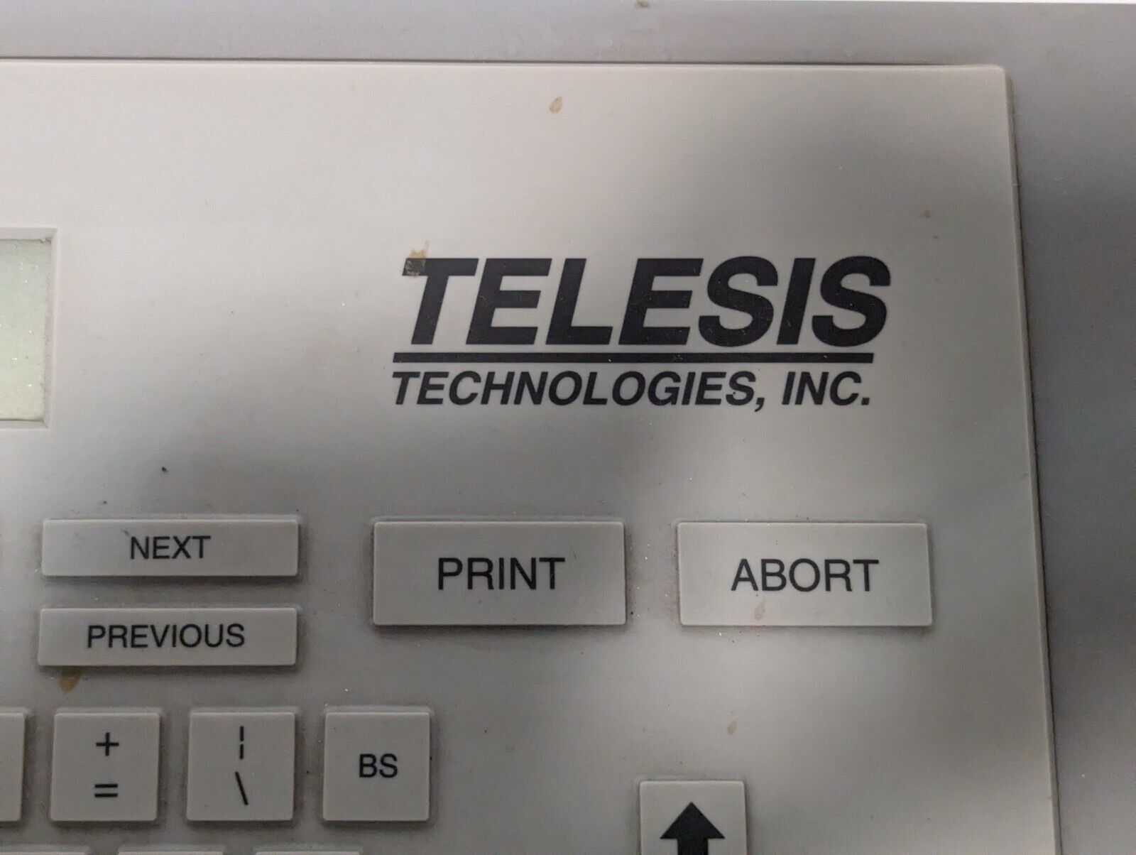 Telesis TMC400/1700 LCD Controller Key Board w/o Cable - Free Shipping+Returns