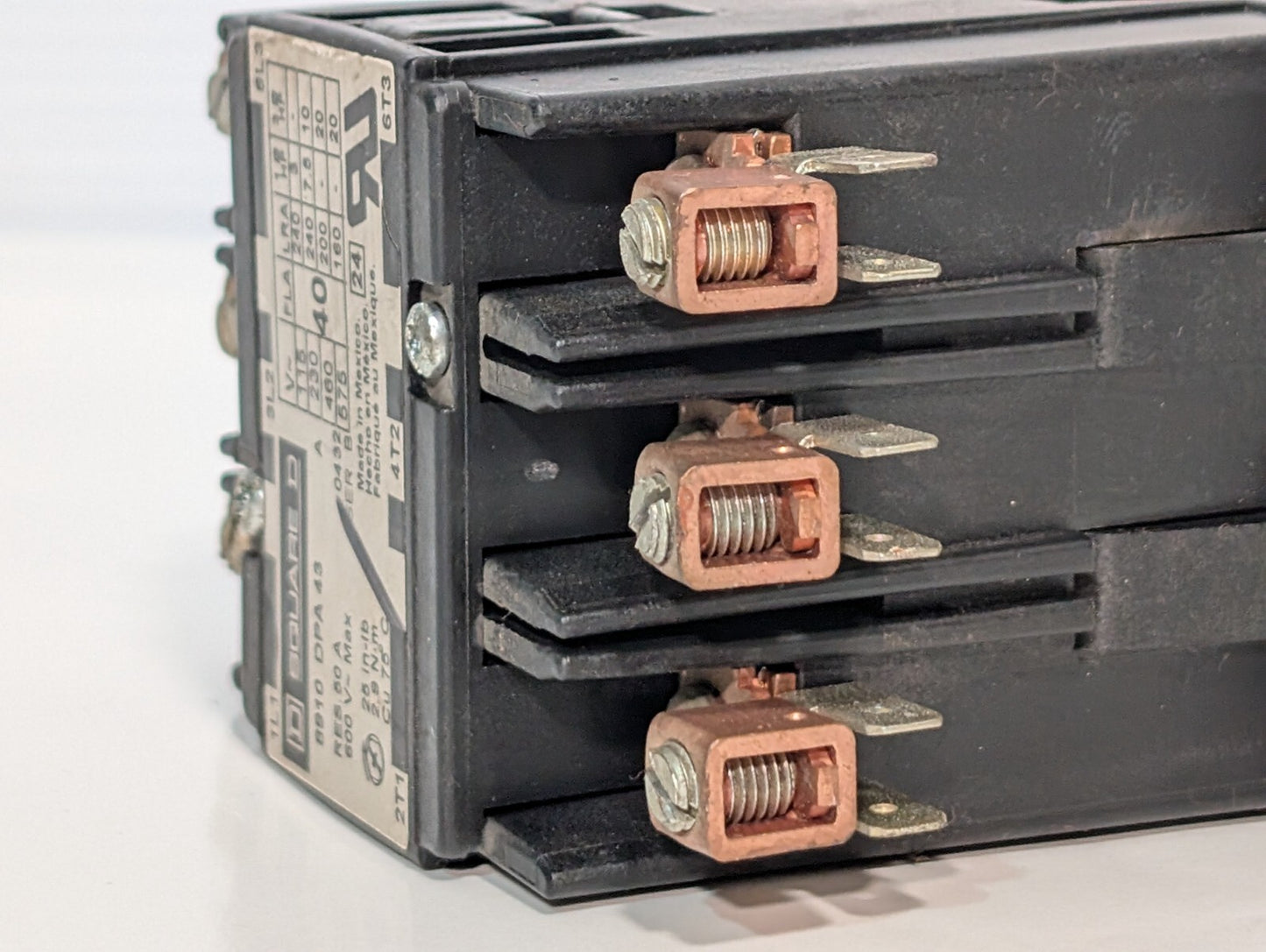 Square D 8910DPA43 Definite Purpose Contactor 50A Res, 40A, 3 Pole, Box Lug Term