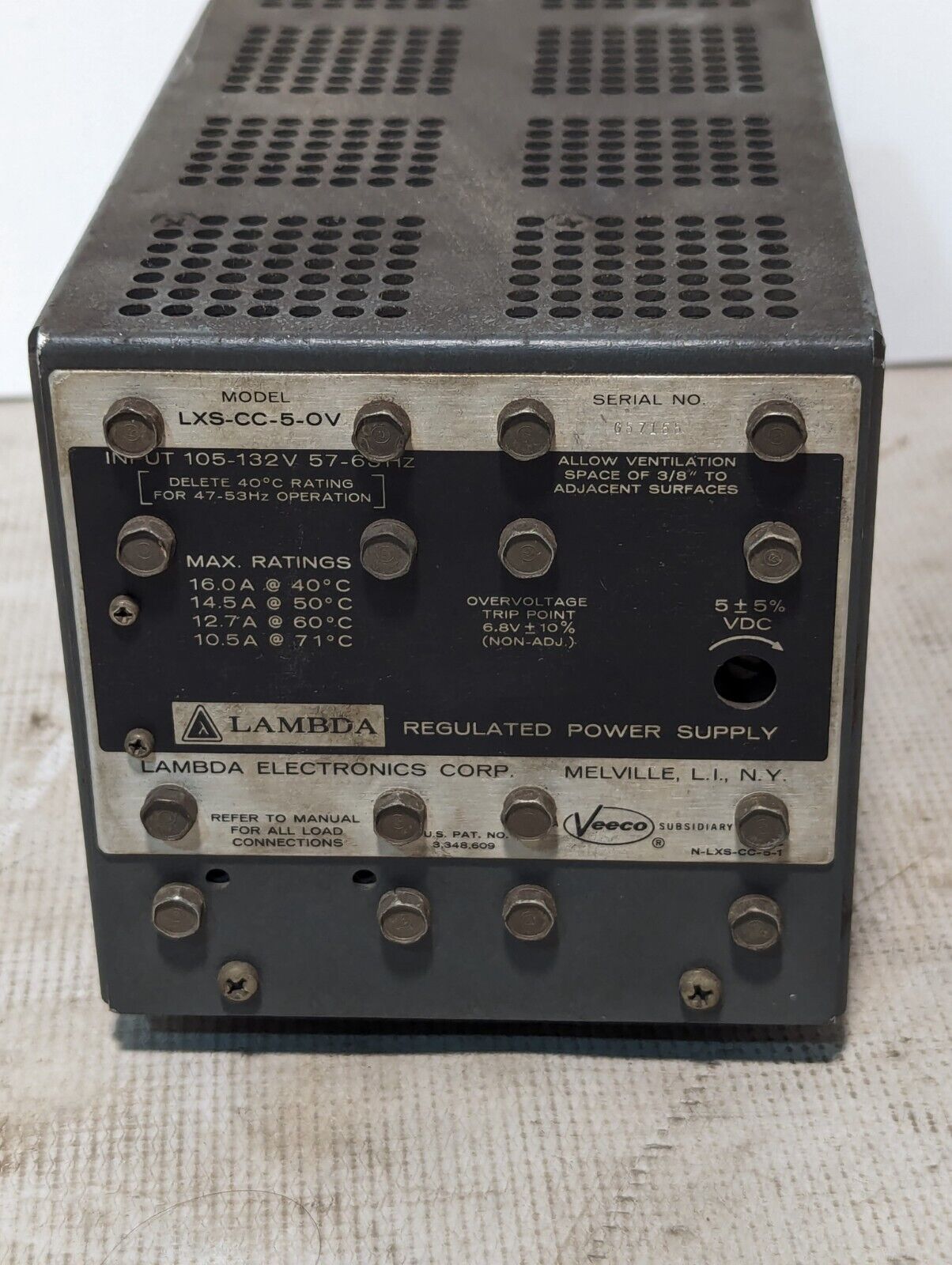 Lambda LXS-CC-5-OV Regulated Power Supply Unit