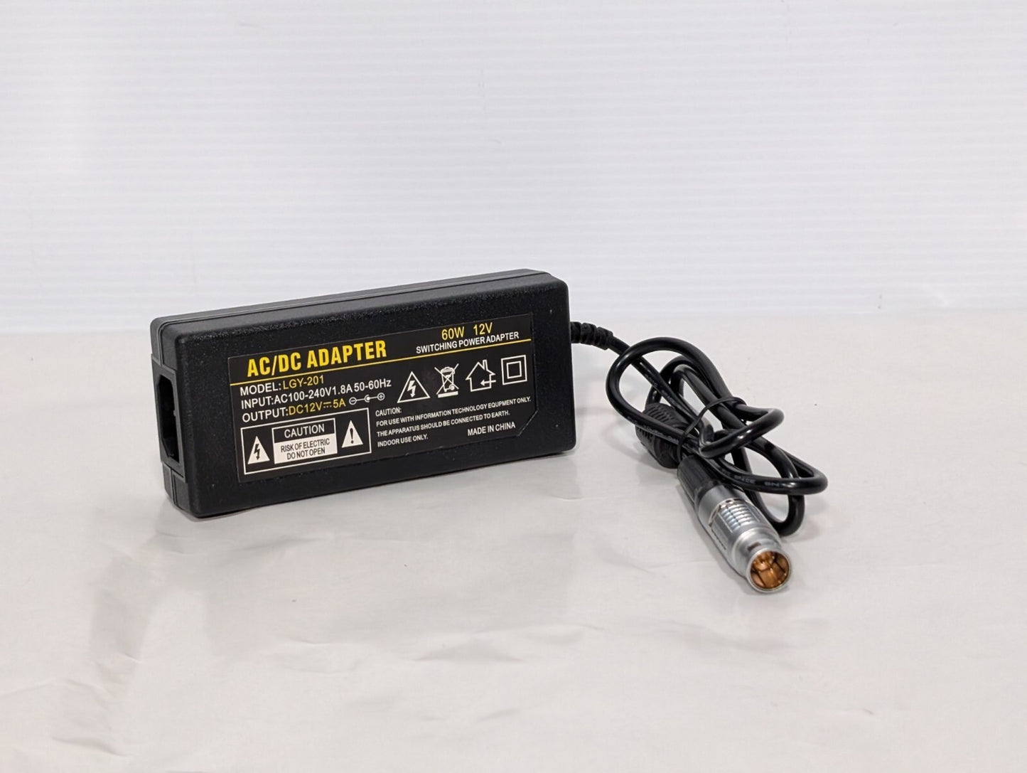 Unbranded LGY-201 Switching Power Adapter, 60W, 12V, AC\DC, 5 Pin Connector