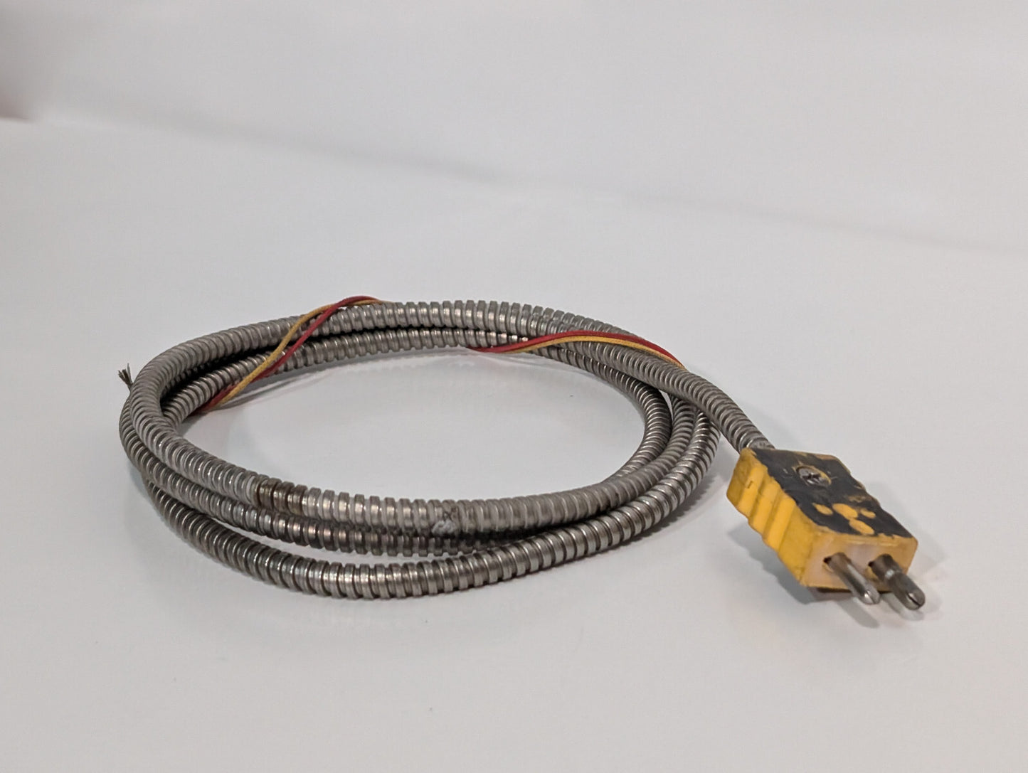 Unbranded Heavy Duty Thermocouple Armored Stainless Steel Cable, As Shown