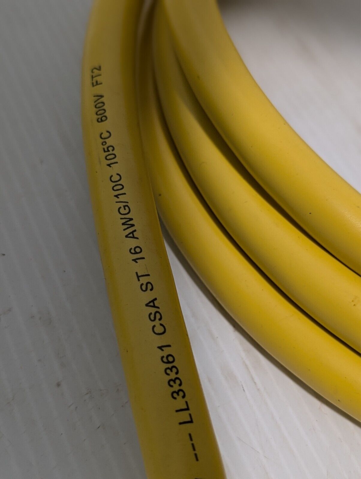 (1) Woodhead 331020A01F120 10 Pole M-F Straight C-Size Double-Ended Cordset
