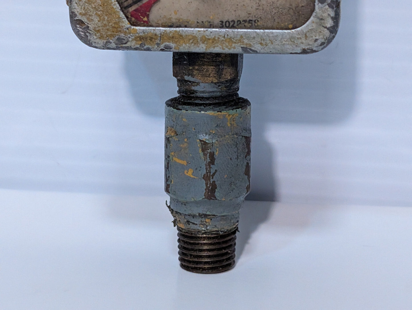 Vintage Schrader 302875? Pressure Gauge Assembly 0-1500PSIG, Made in USA