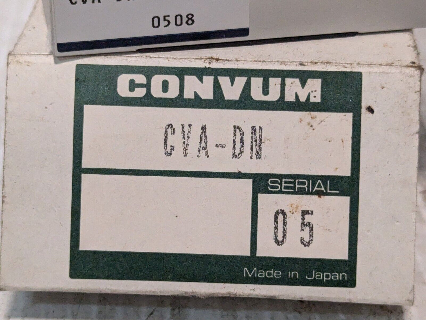 CONVUM CVA-DN - Pneumatic Vacuum Break Valve, NIB - Free Shipping