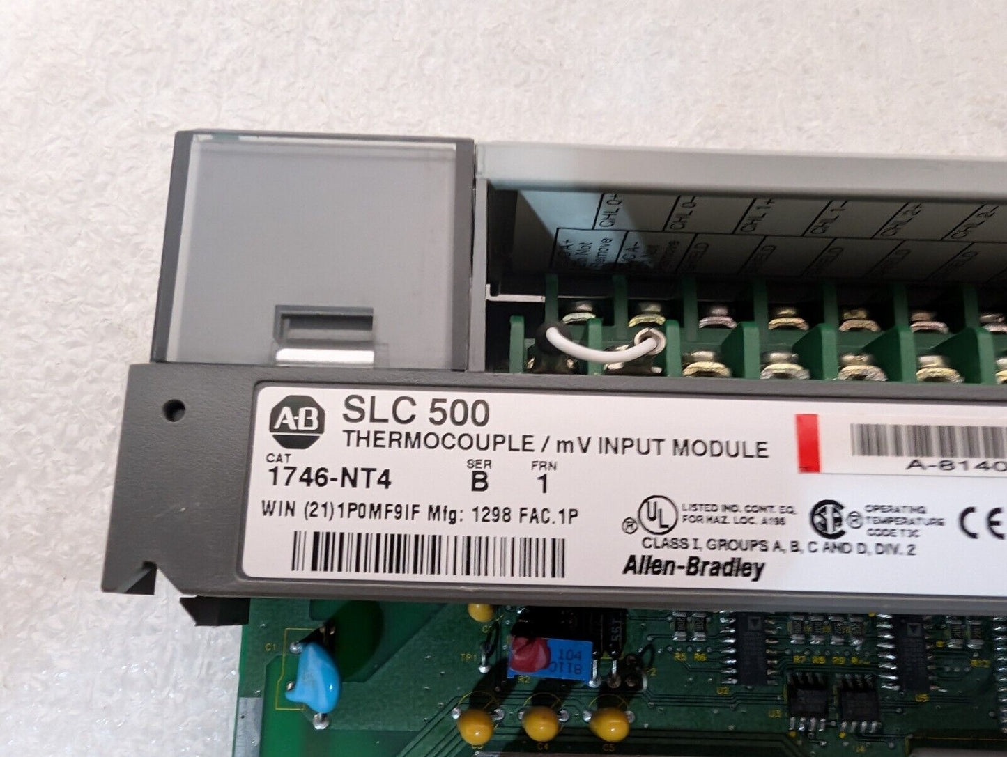 Allen Bradley 1746-NT4\B Thermocouple/DC Millivolt Input Module - Free Shipping