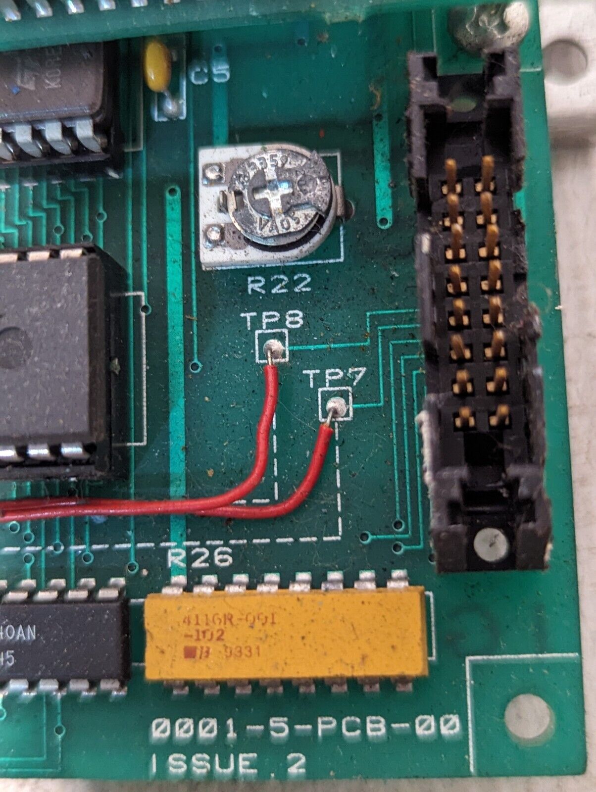 Unidentified Circuit Board 0001-5-PCB-00 w/Valuable Components - Free Shipping